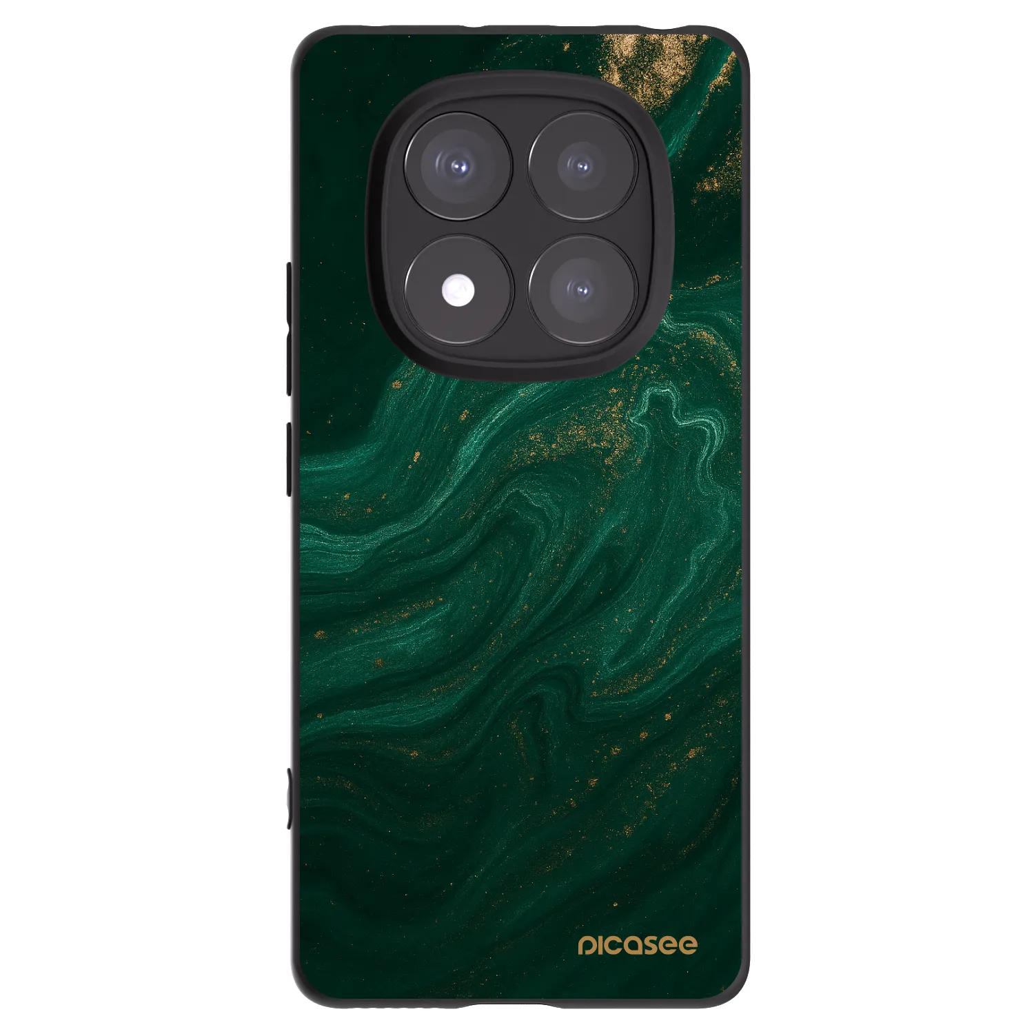 Picasee silikonski črni ovitek za Xiaomi Redmi Note 14 Pro 5G - Green