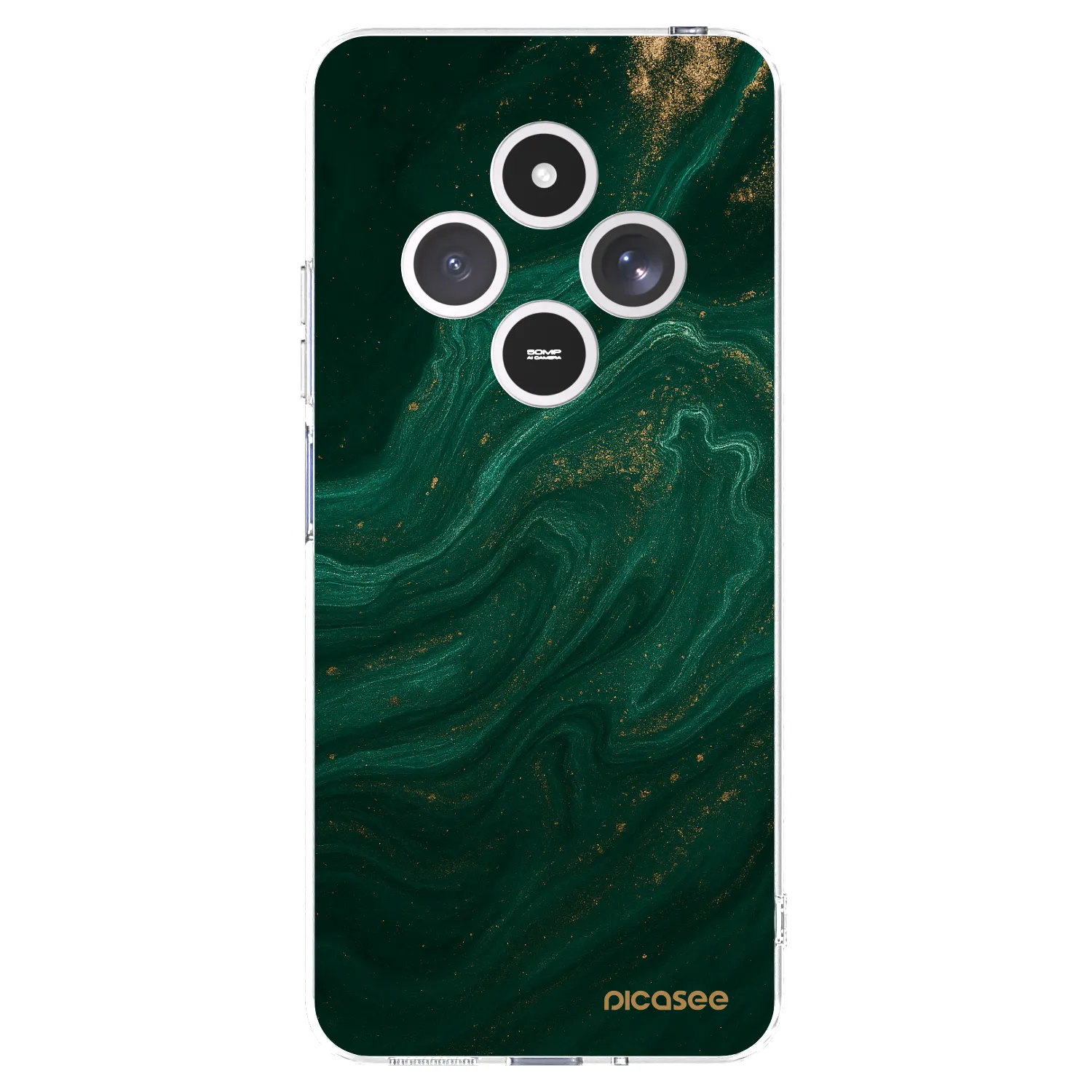 Picasee silikonski prozorni ovitek za Xiaomi Redmi 14C - Green
