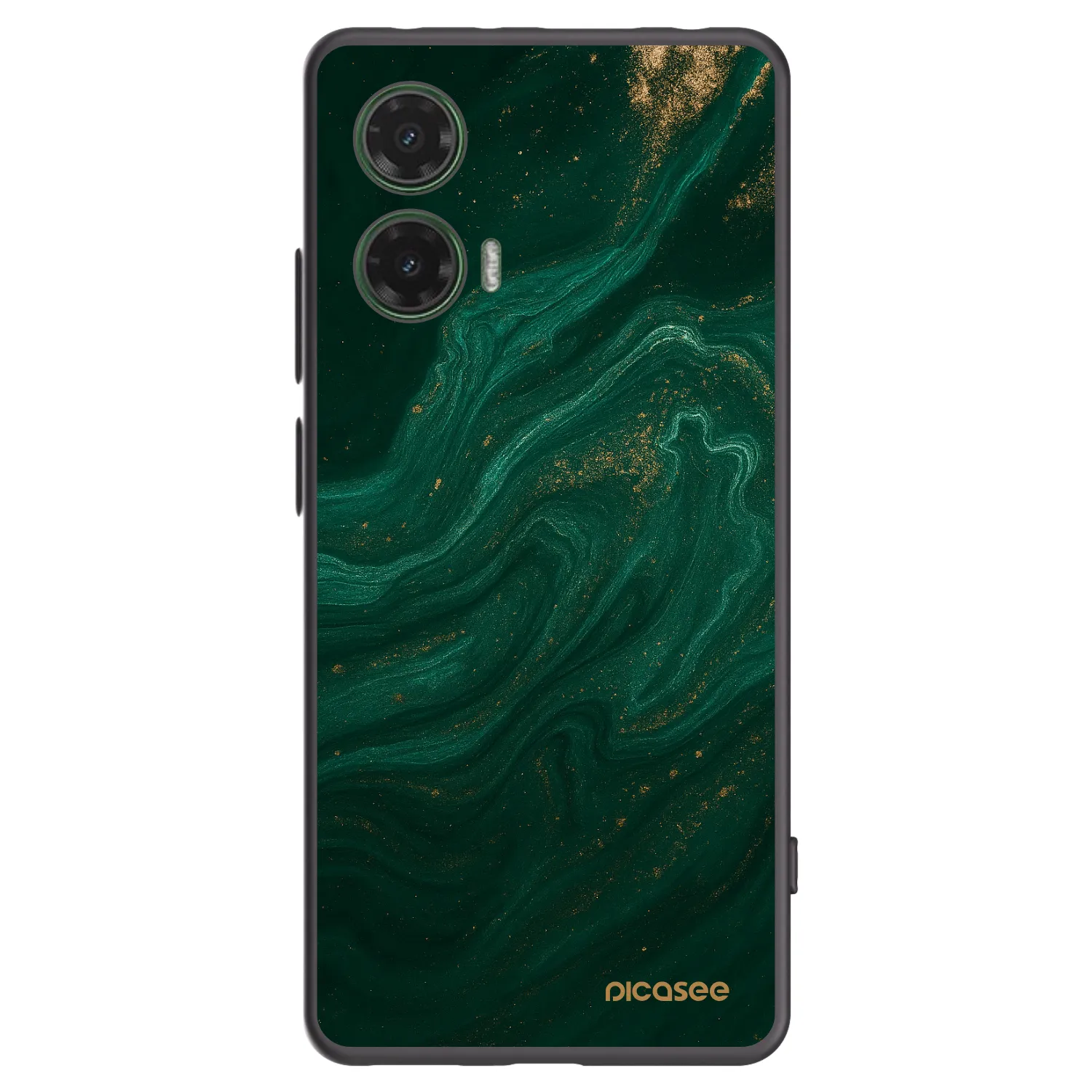 Picasee silikonski črni ovitek za Motorola Moto G35 5G - Green