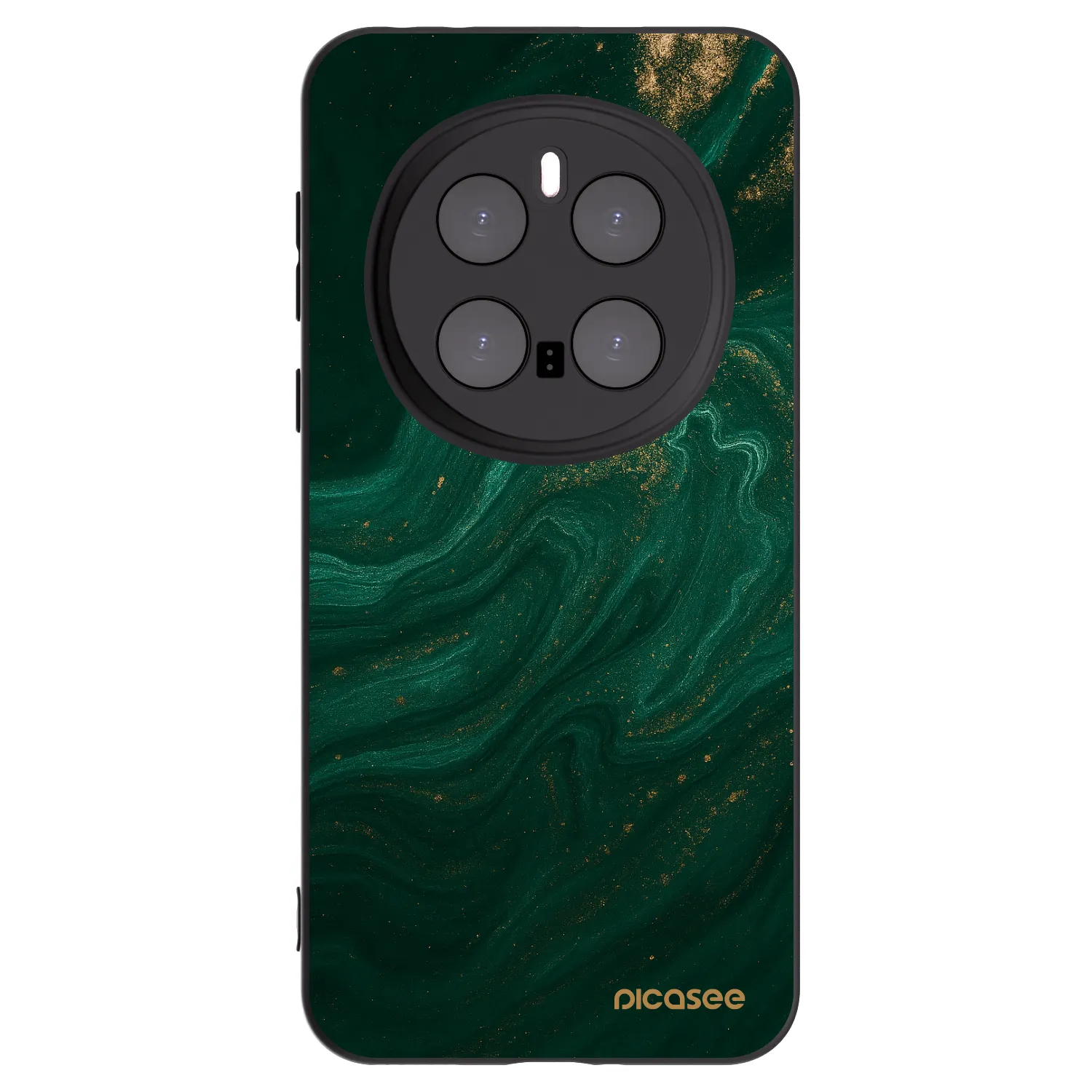 Picasee silikonski črni ovitek za Honor Magic7 Pro 5G - Green