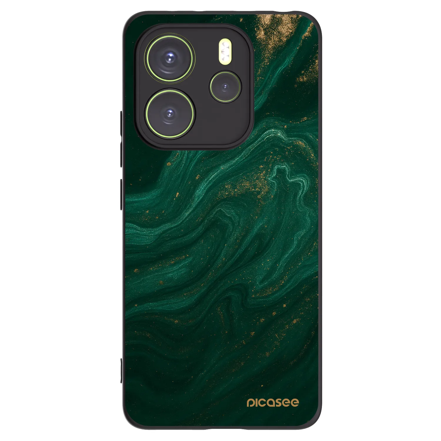 Picasee silikonski črni ovitek za Xiaomi Redmi Note 14 4G - Green