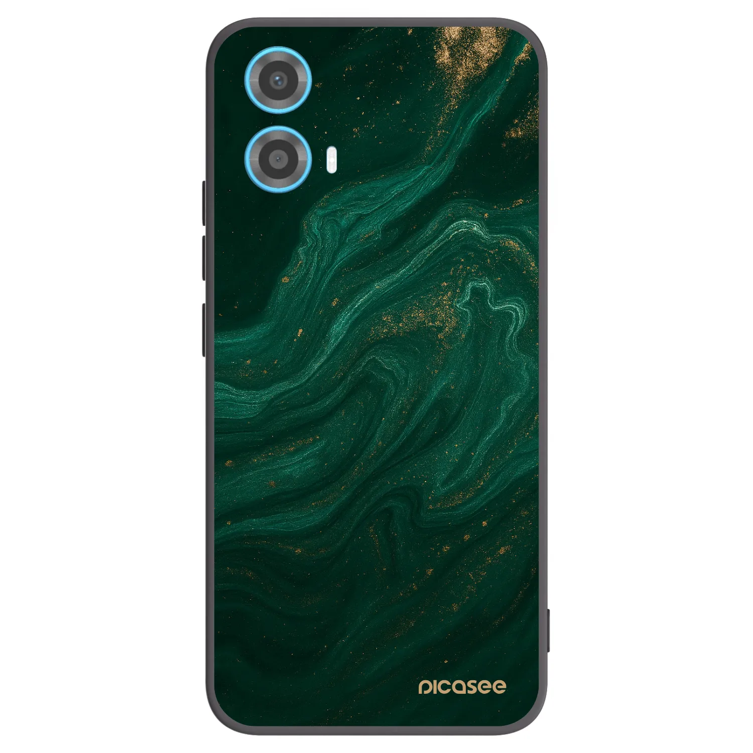 Picasee silikonski črni ovitek za Motorola Moto G34 5G - Green