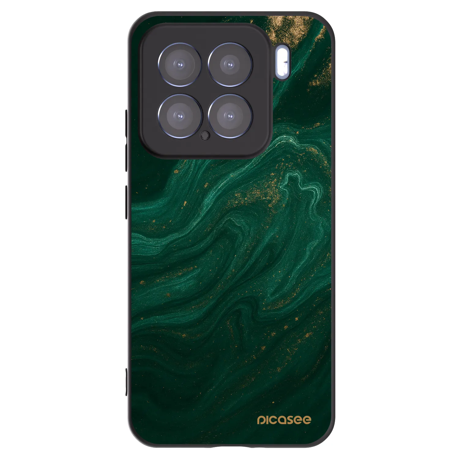 Picasee silikonski črni ovitek za Xiaomi 15 - Green