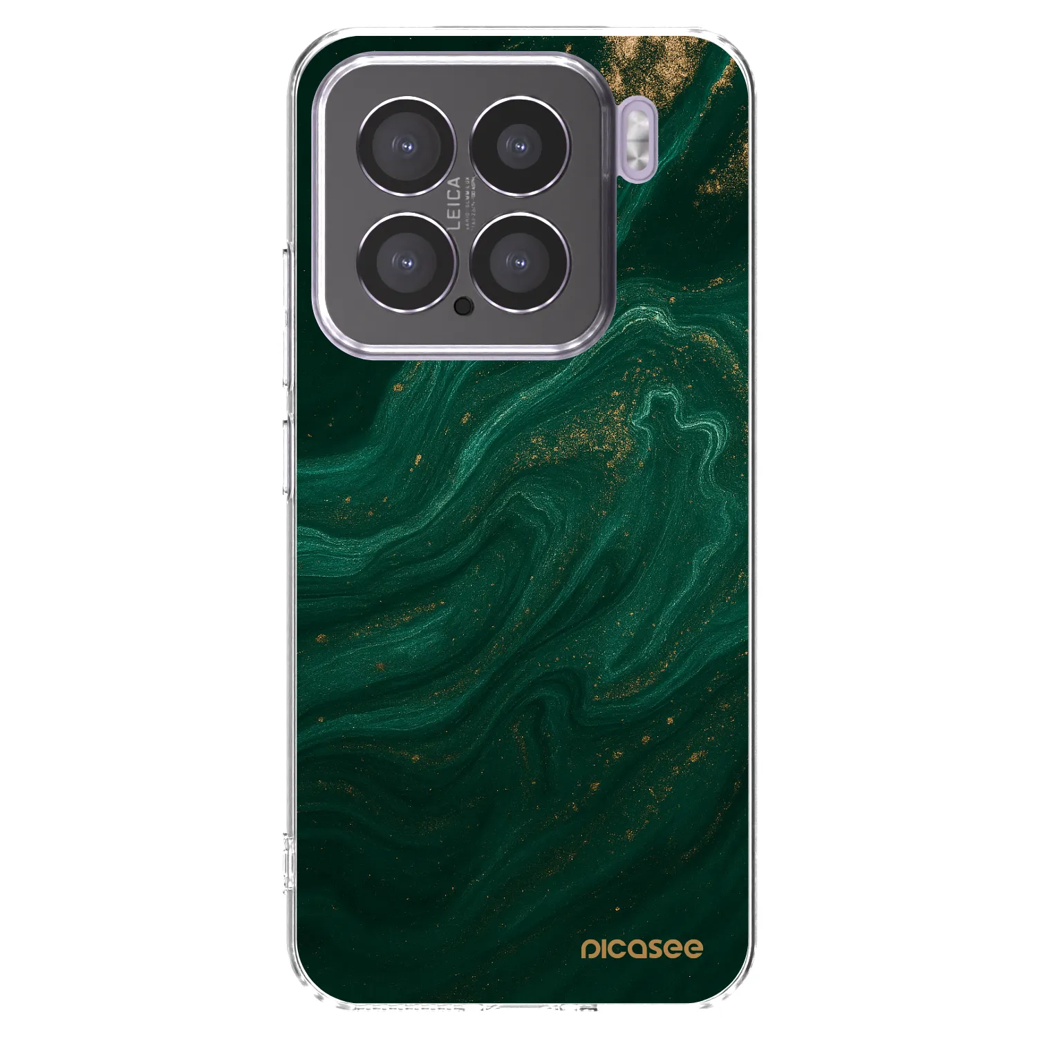 Picasee silikonski prozorni ovitek za Xiaomi 15 - Green