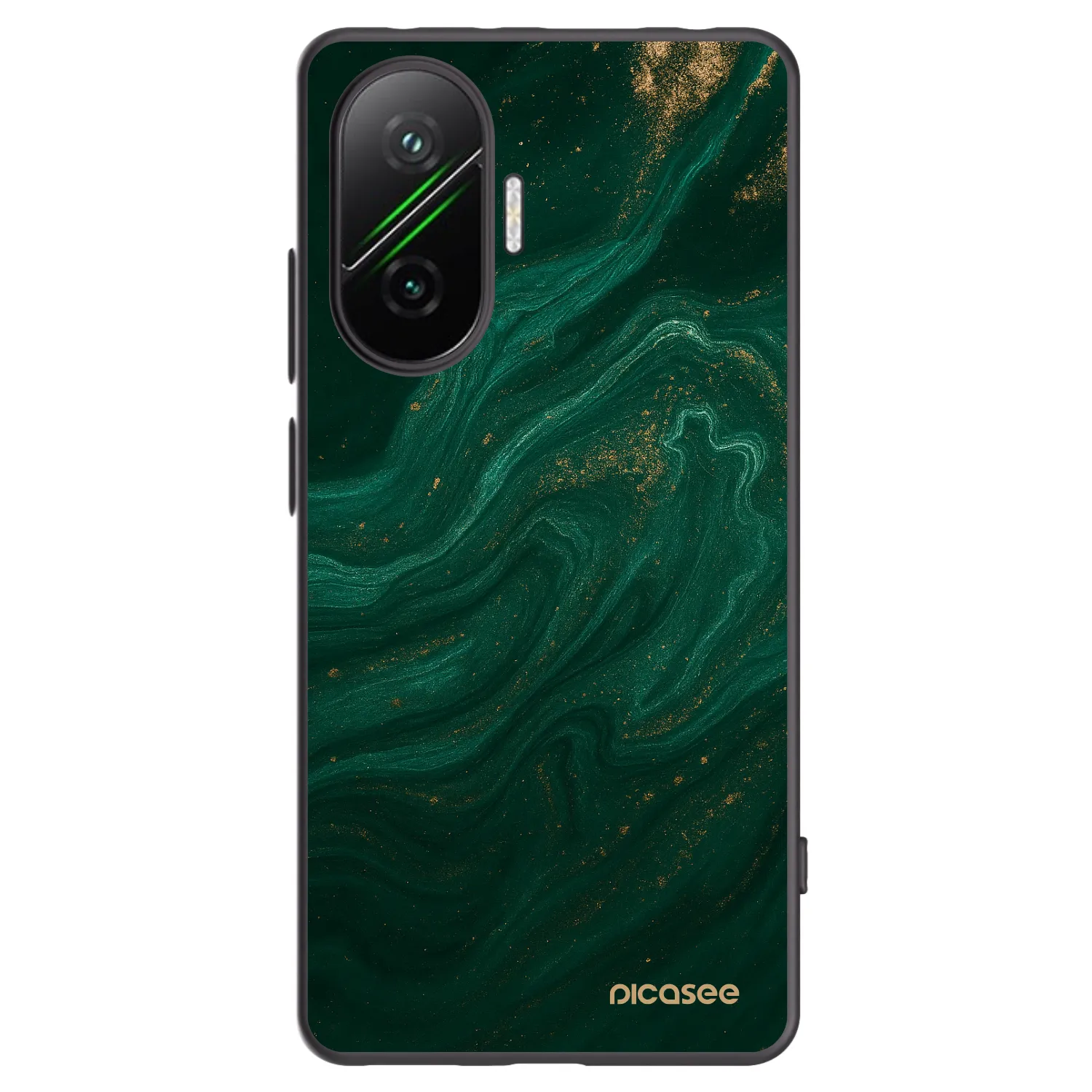 Picasee silikonski črni ovitek za Xiaomi Poco F7 Pro 5G - Green
