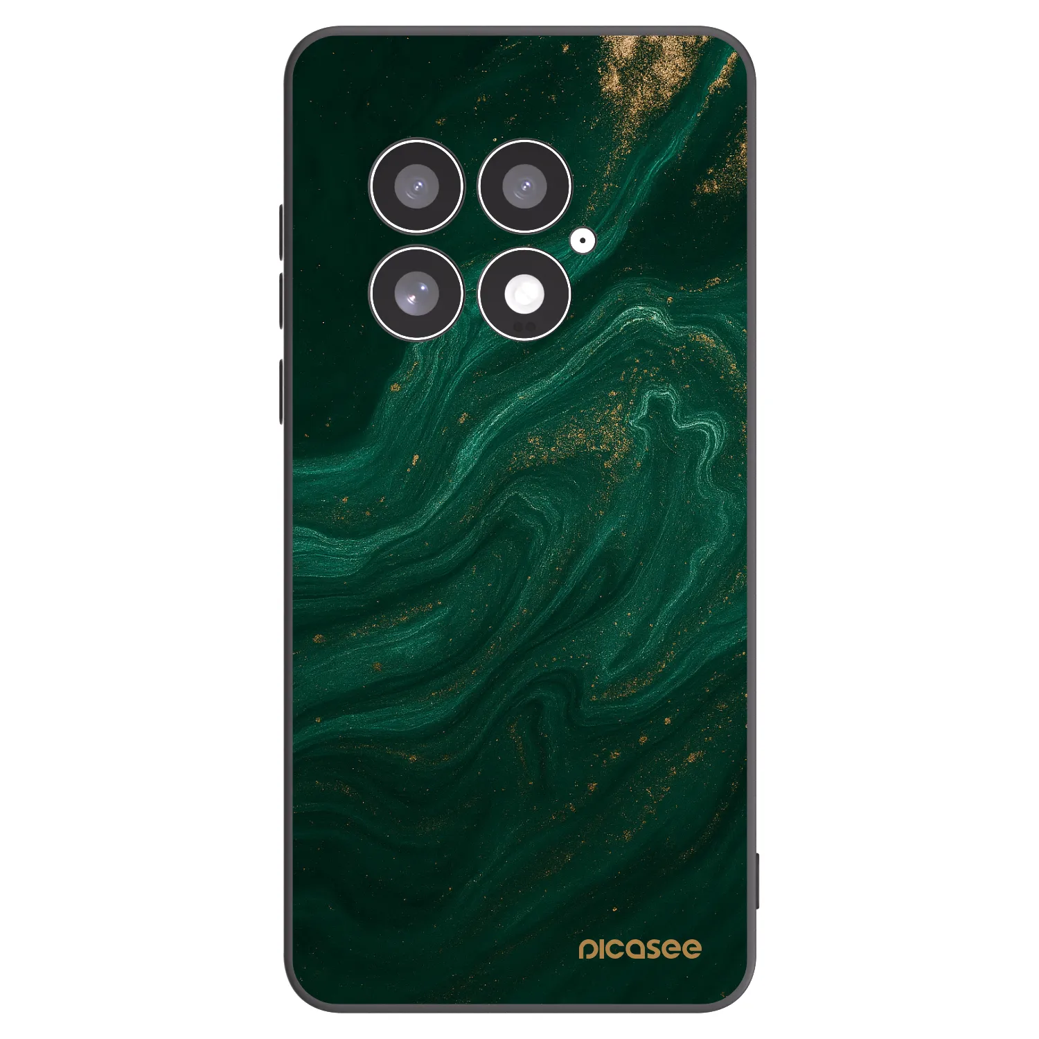 Picasee silikonski črni ovitek za OnePlus 13 5G - Green