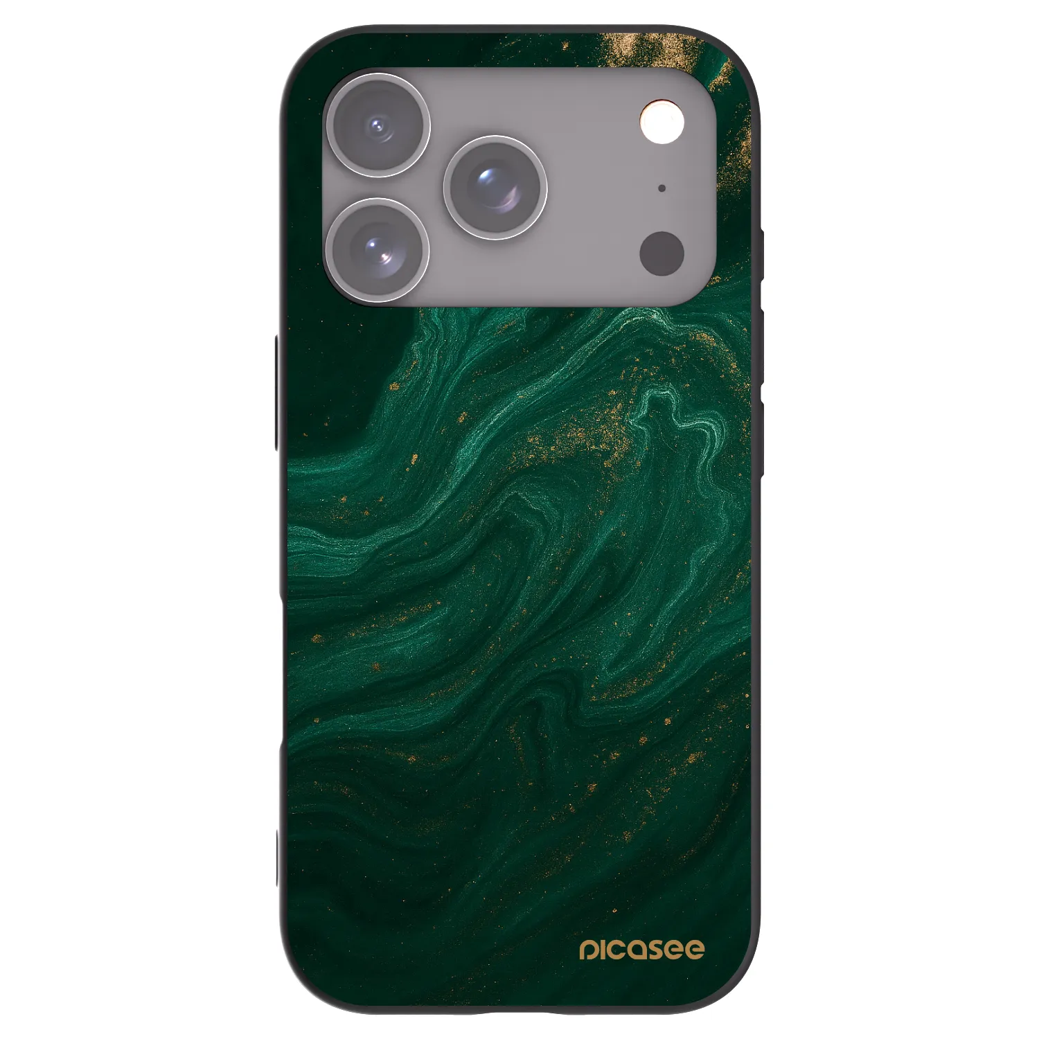Picasee silikonski črni ovitek za Apple iPhone 17 Pro - Green