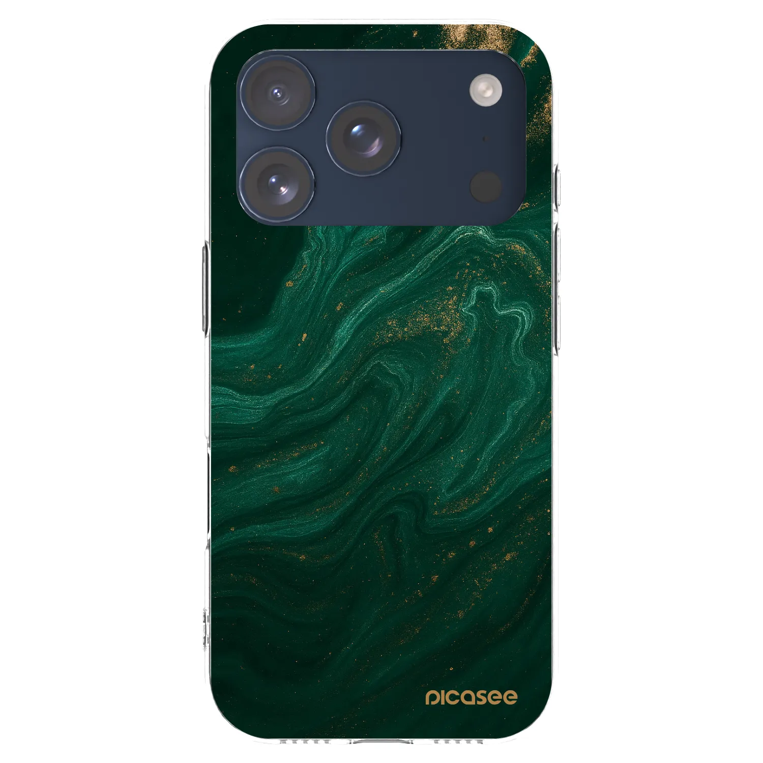 Picasee silikonski prozorni ovitek za Apple iPhone 17 Pro - Green