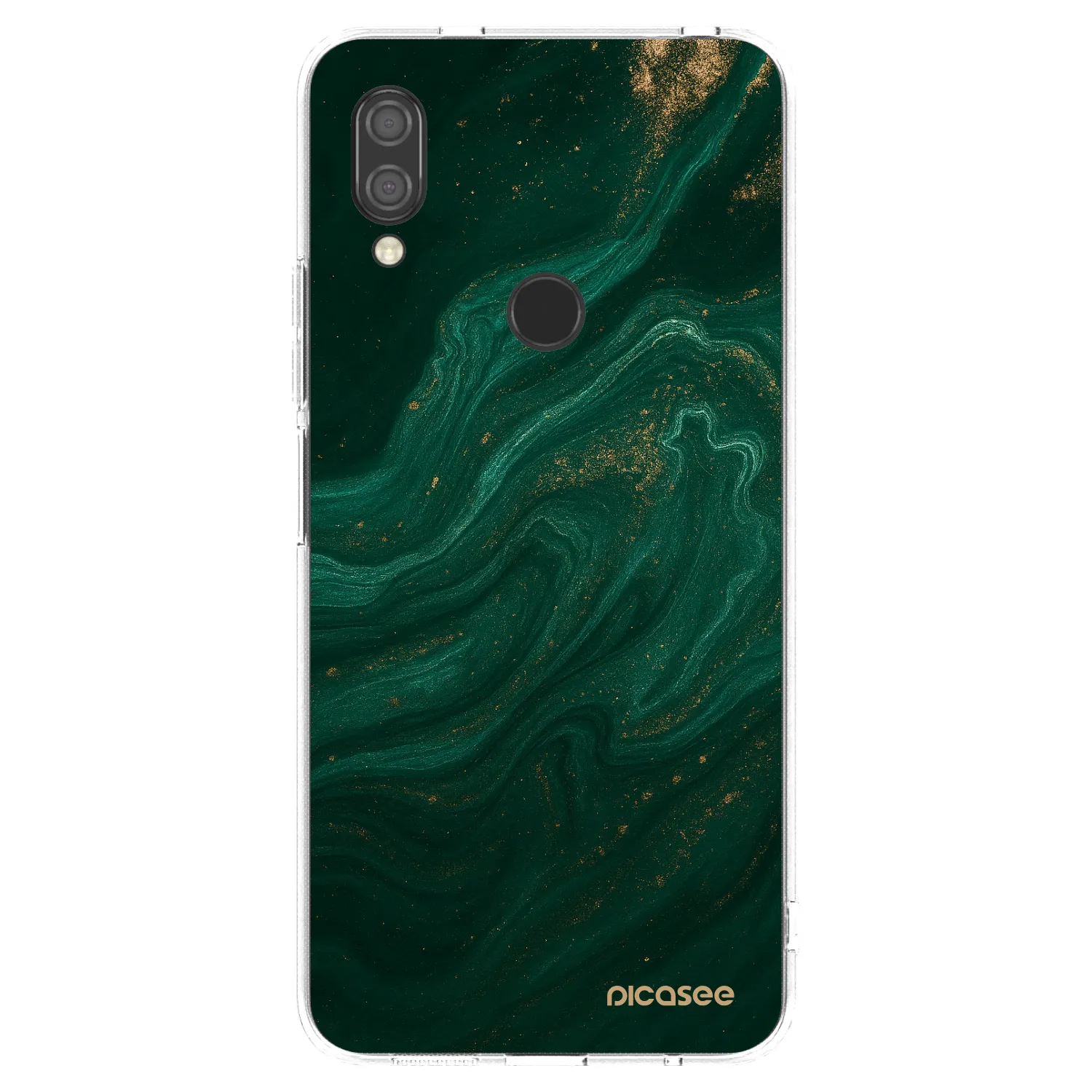 Picasee silikonski prozorni ovitek za Xiaomi Redmi 7 - Green