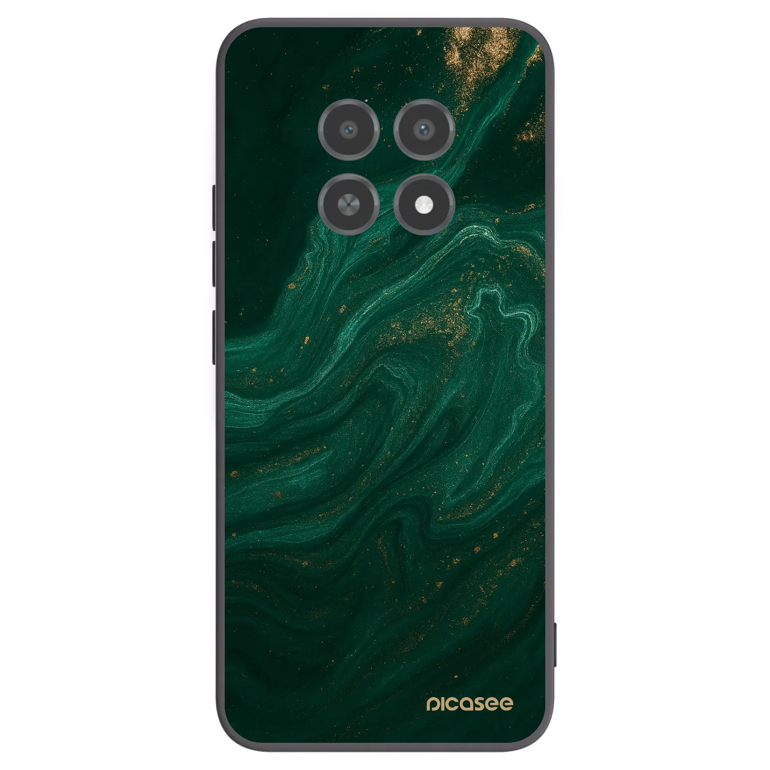 Picasee silikonski črni ovitek za Realme 12X - Green