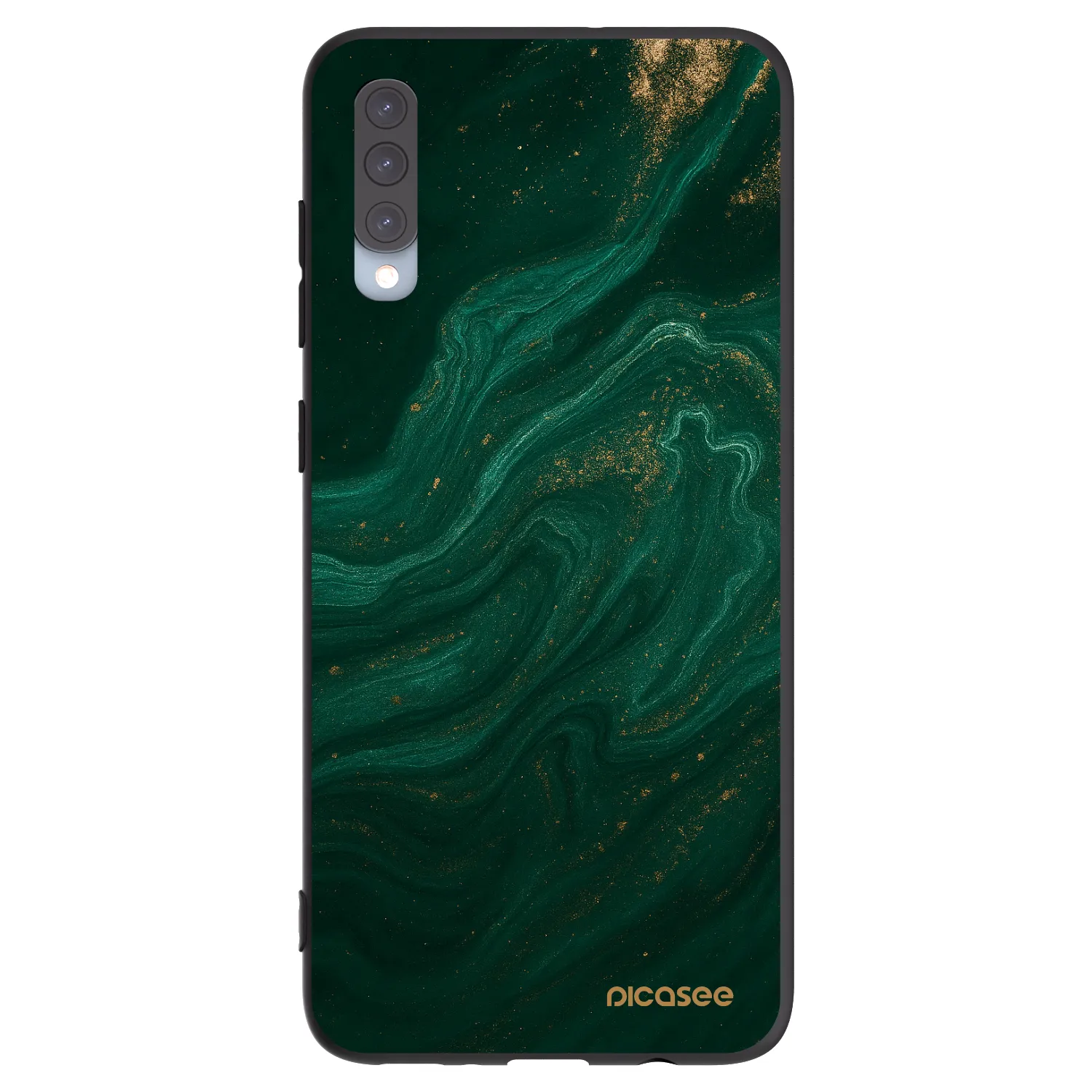Picasee silikonski črni ovitek za Samsung Galaxy A70 A705F - Green