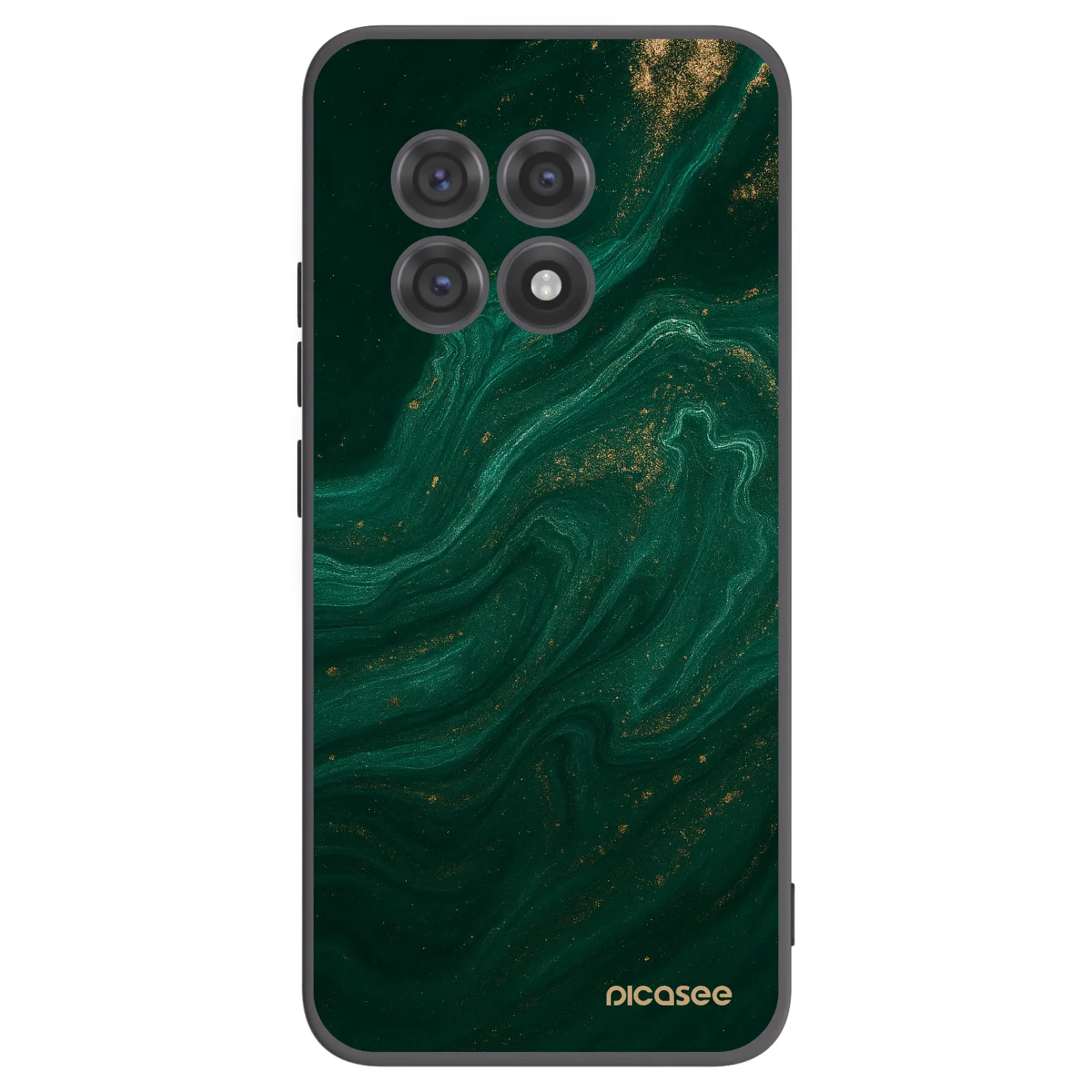 Picasee silikonski črni ovitek za OnePlus 13R 5G - Green