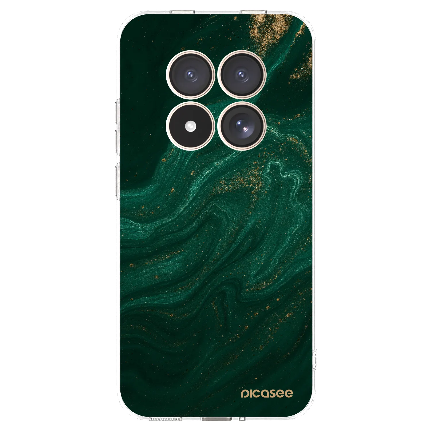 Picasee silikonski prozorni ovitek za Xiaomi Redmi Note 15 Pro 4G - Green