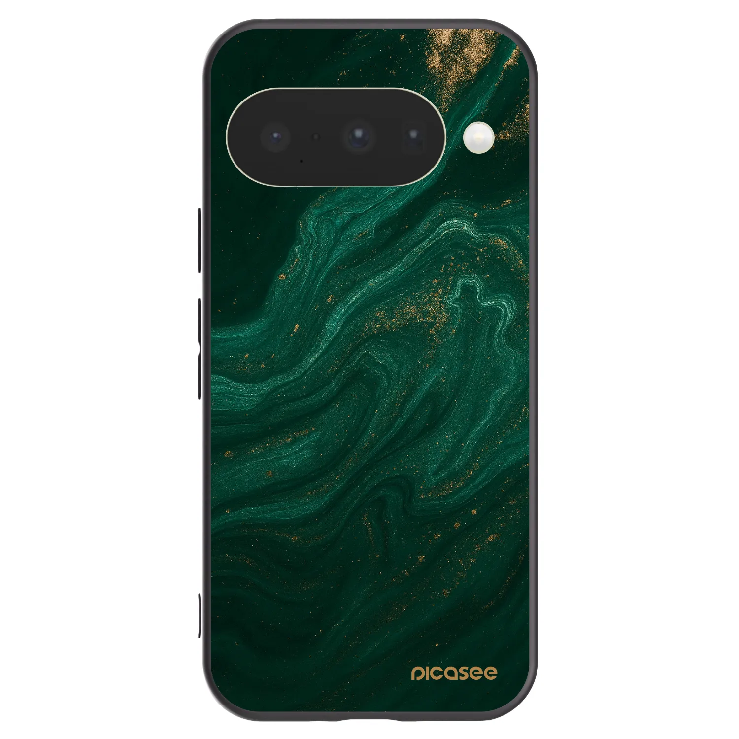 Picasee silikonski črni ovitek za Google Pixel 10 - Green