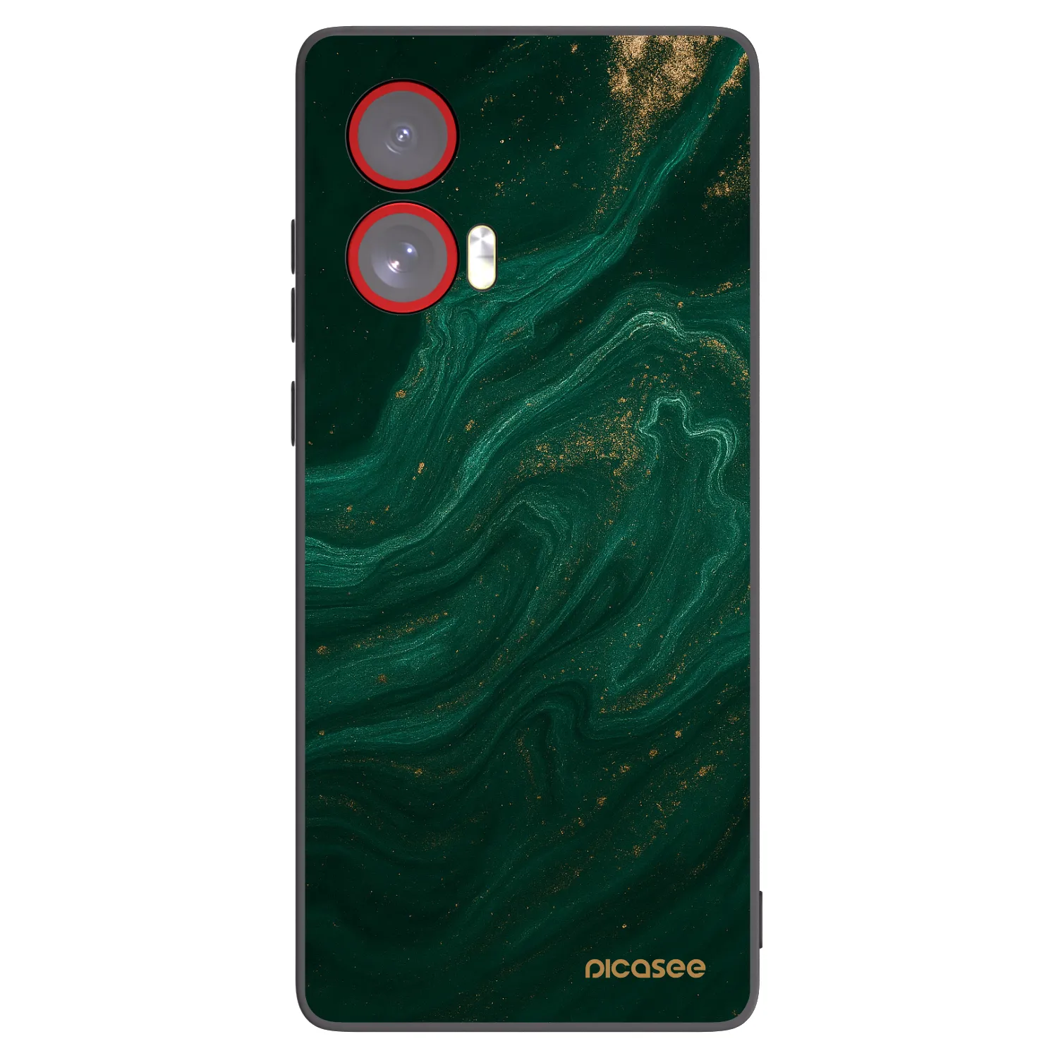 Picasee silikonski črni ovitek za Motorola Edge 50 Fusion - Green