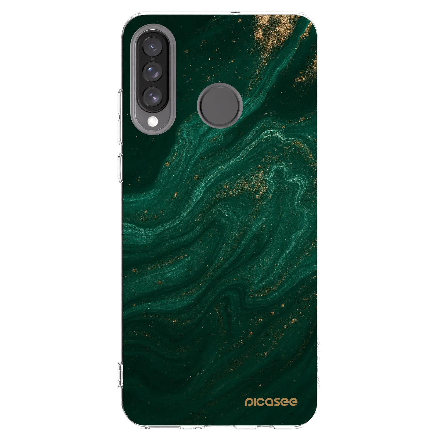 Picasee silikonski prozorni ovitek za Huawei P30 Lite - Green