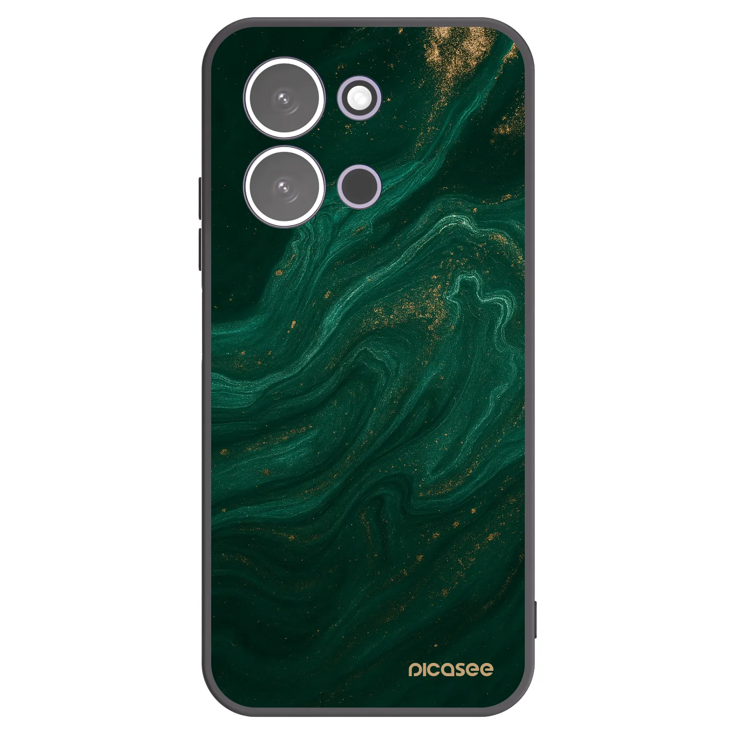 Picasee silikonski črni ovitek za Xiaomi Redmi 15C 5G - Green