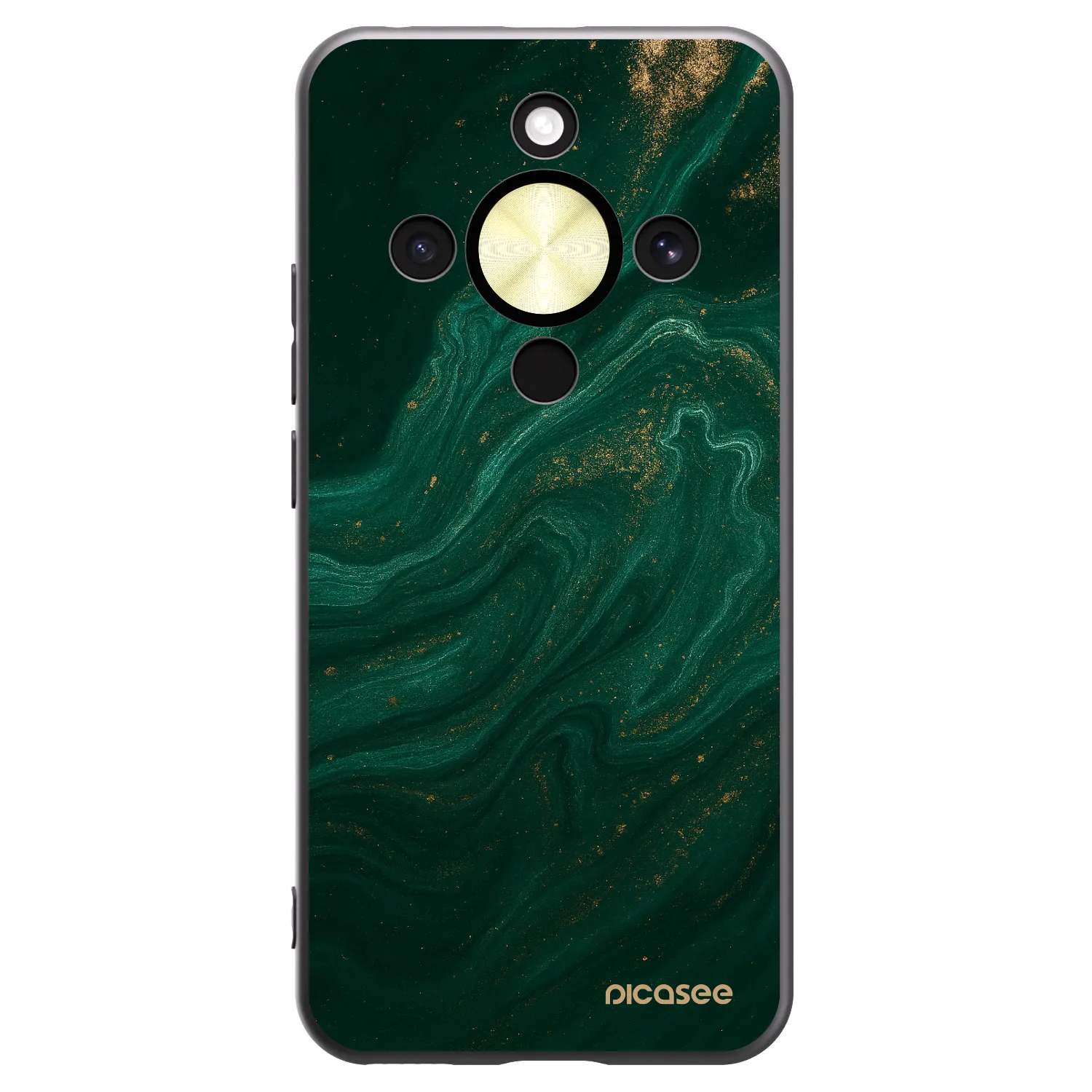 Picasee silikonski črni ovitek za Honor Magic8 Lite 5G - Green