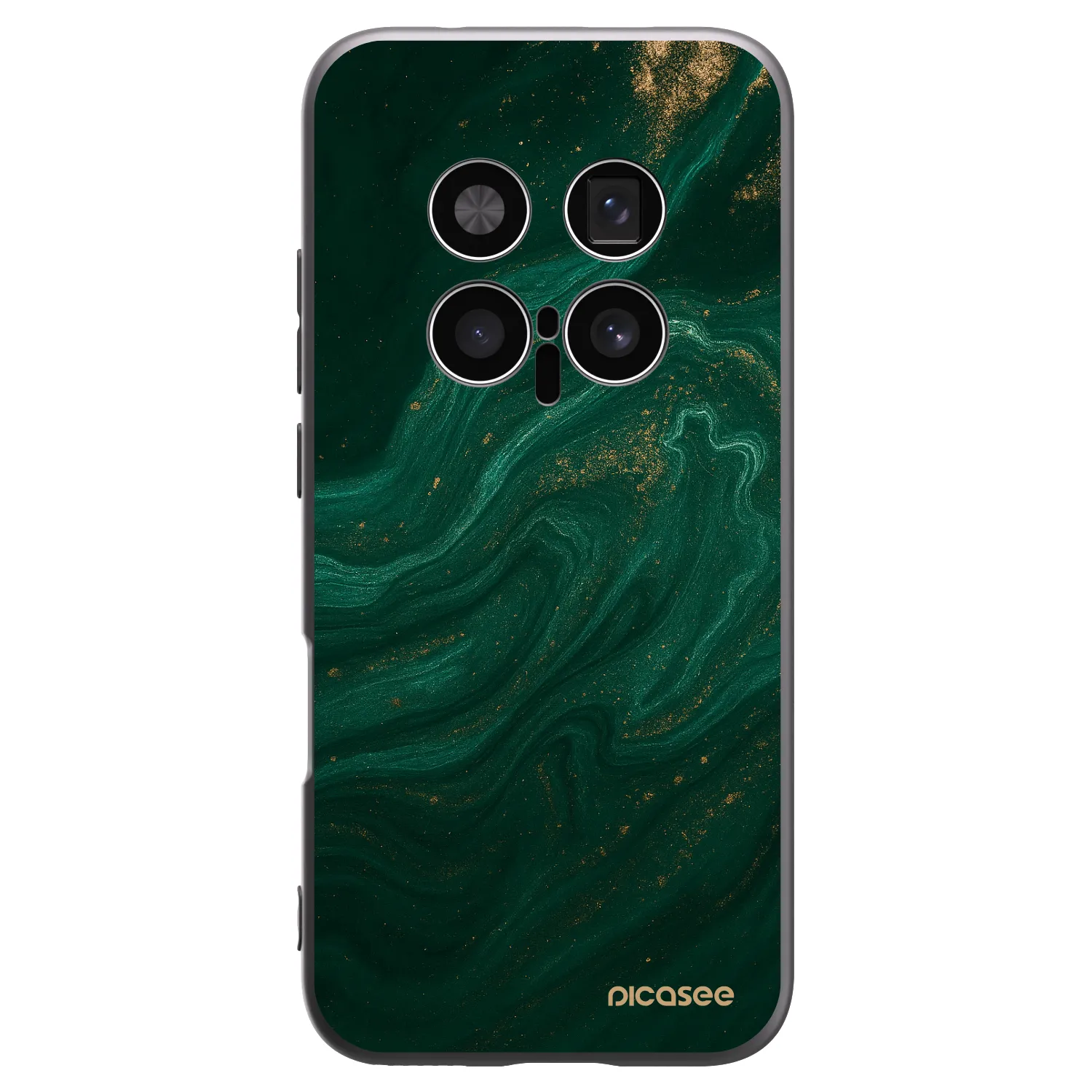 Picasee silikonski črni ovitek za Honor Magic8 Pro 5G - Green