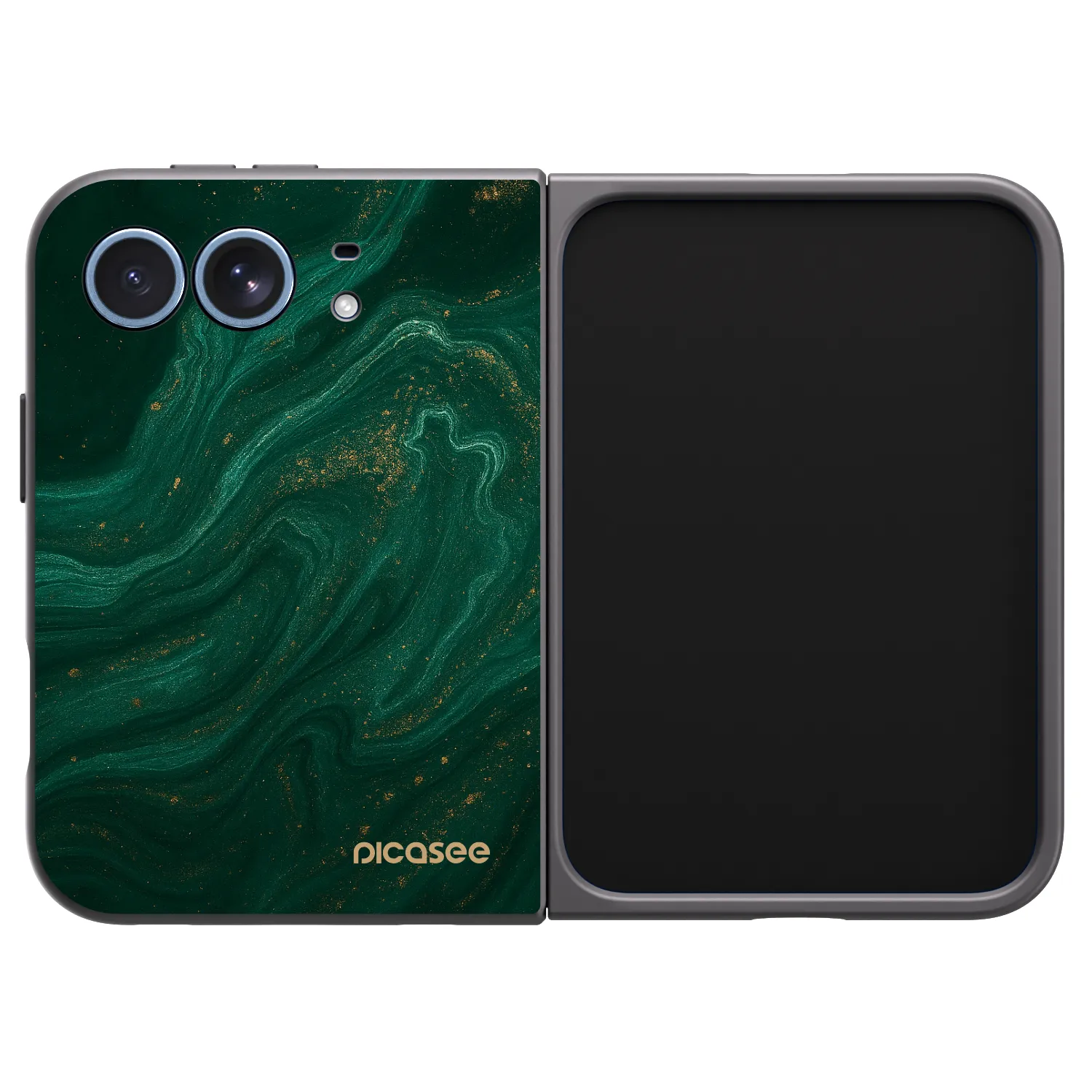 Picasee silikonski črni ovitek za Apple iPhone Duo - Green