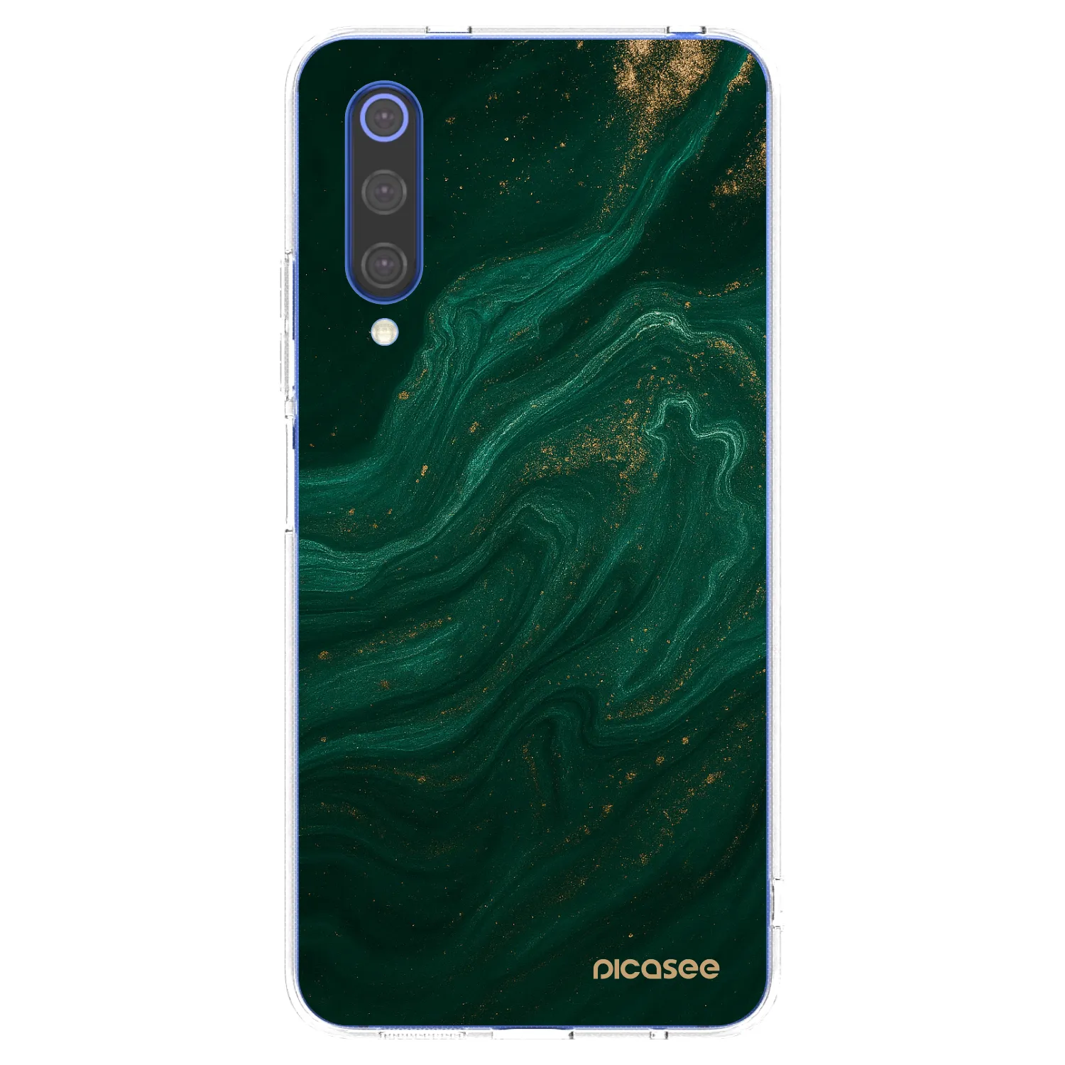 Picasee silikonski prozorni ovitek za Xiaomi Mi 9 SE - Green