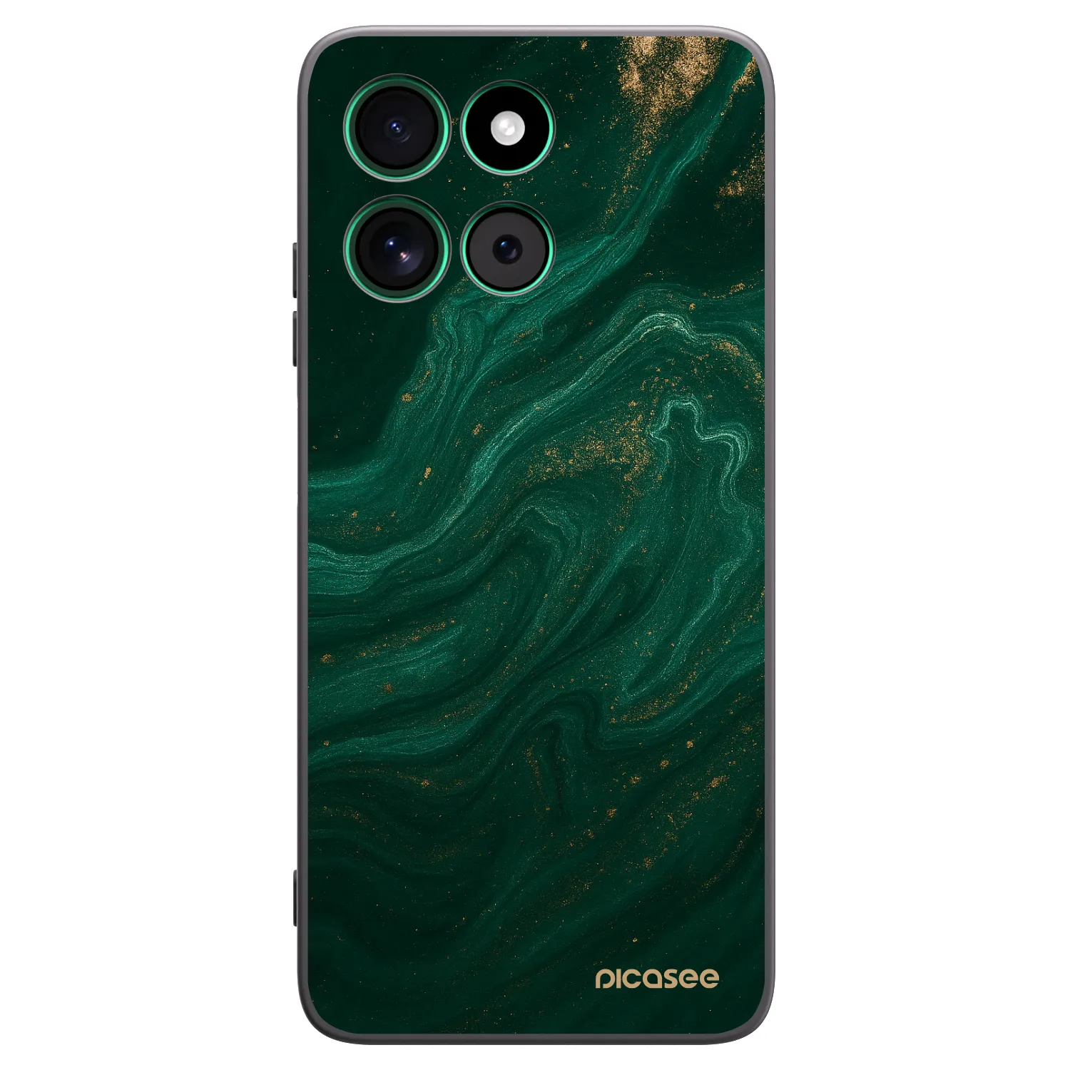 Picasee silikonski črni ovitek za Motorola Moto G57 Power - Green