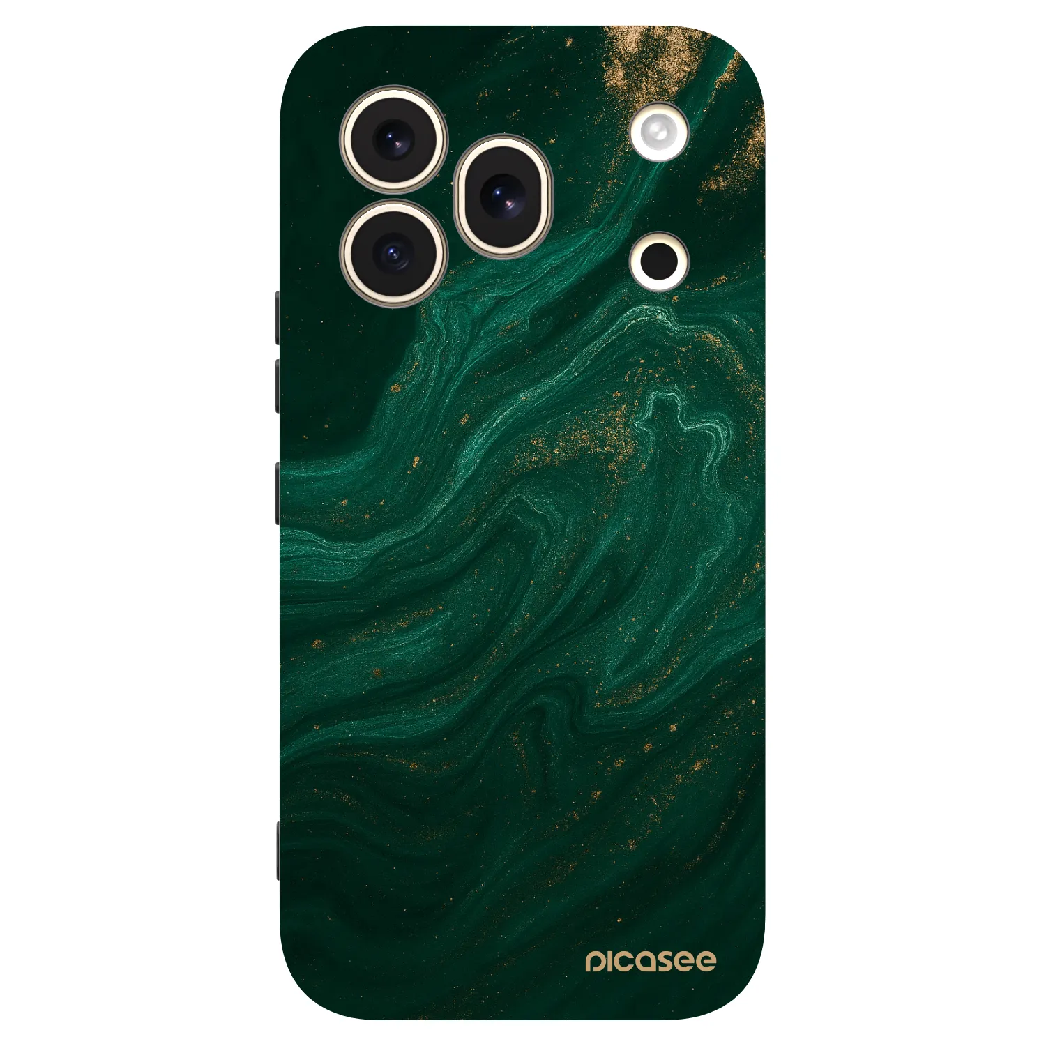 Picasee silikonski črni ovitek za Honor 600 Pro - Green