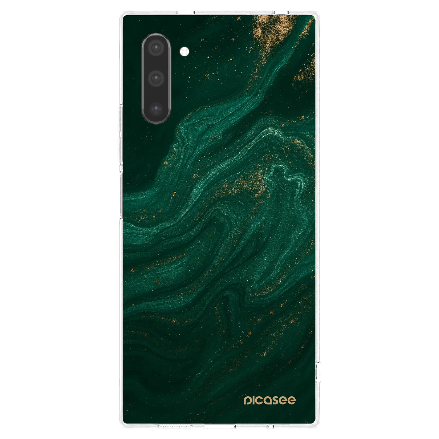 Picasee silikonski prozorni ovitek za Samsung Galaxy Note 10 N970F - Green