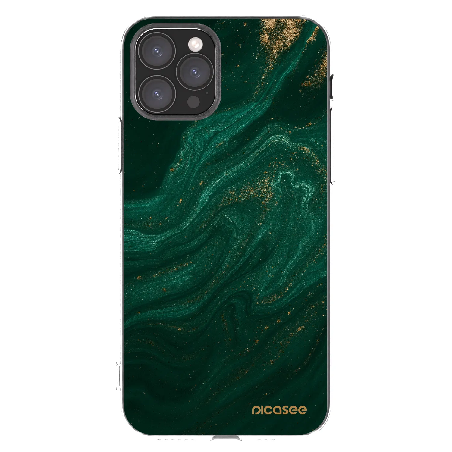Picasee silikonski prozorni ovitek za Apple iPhone 11 Pro - Green