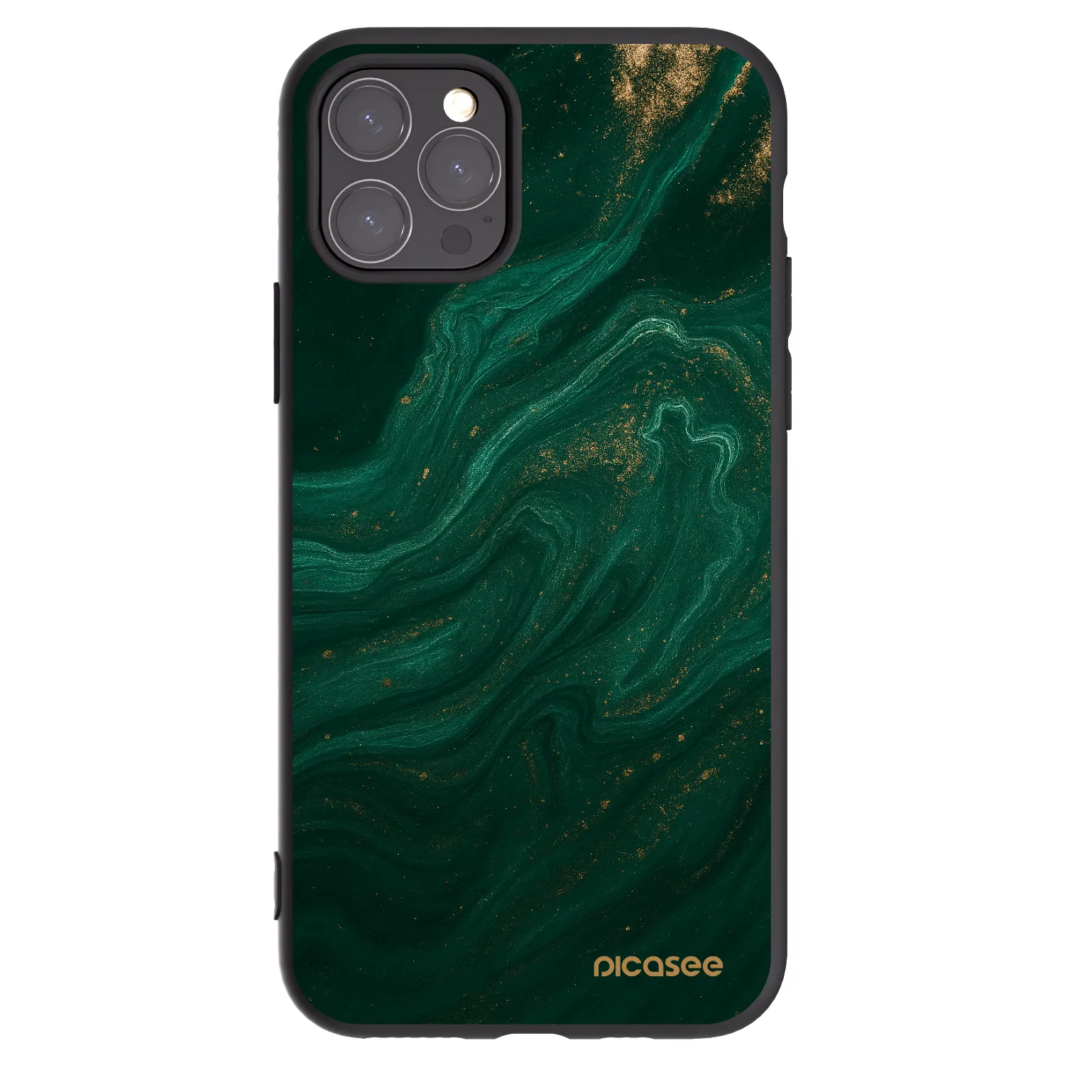 Picasee silikonski črni ovitek za Apple iPhone 11 Pro - Green