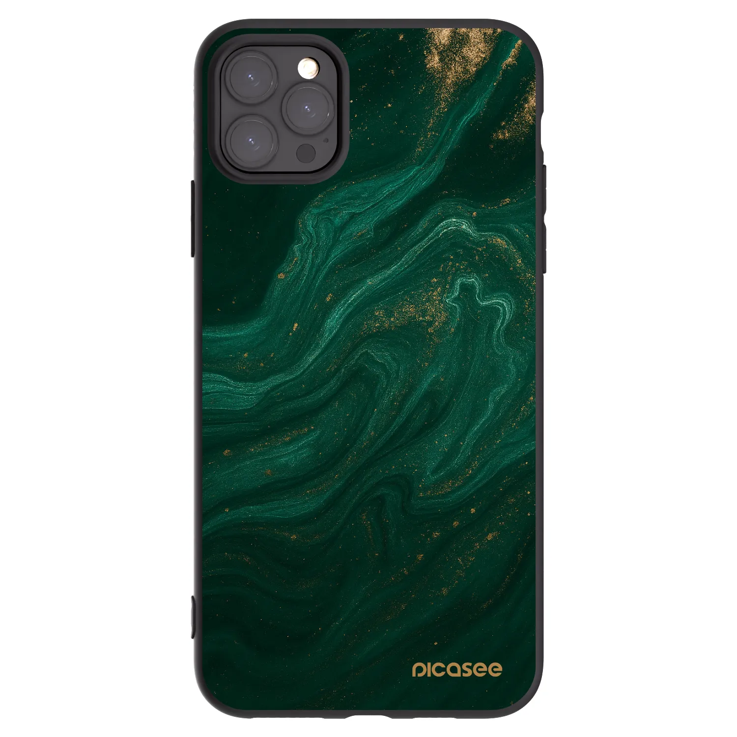 Picasee silikonski črni ovitek za Apple iPhone 11 Pro Max - Green