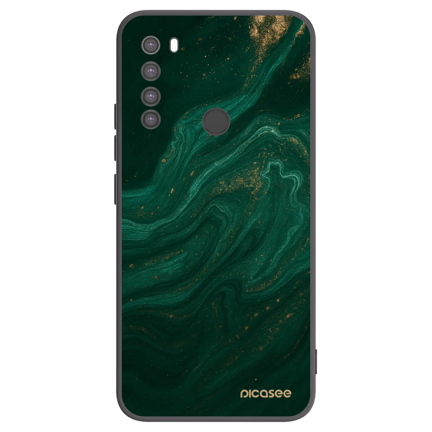 Picasee silikonski črni ovitek za Xiaomi Redmi Note 8 - Green