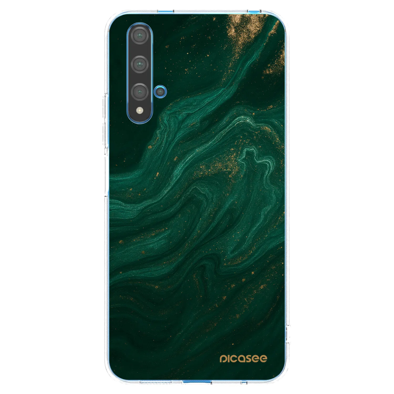 Picasee silikonski prozorni ovitek za Huawei Nova 5T - Green