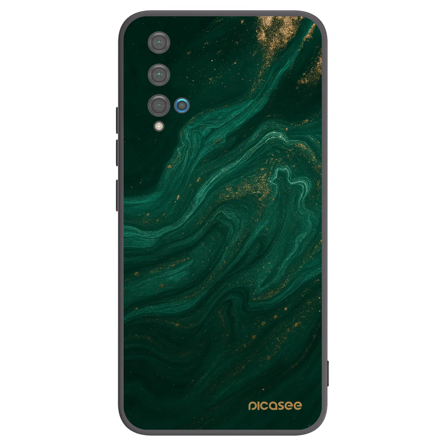 Picasee silikonski črni ovitek za Huawei Nova 5T - Green
