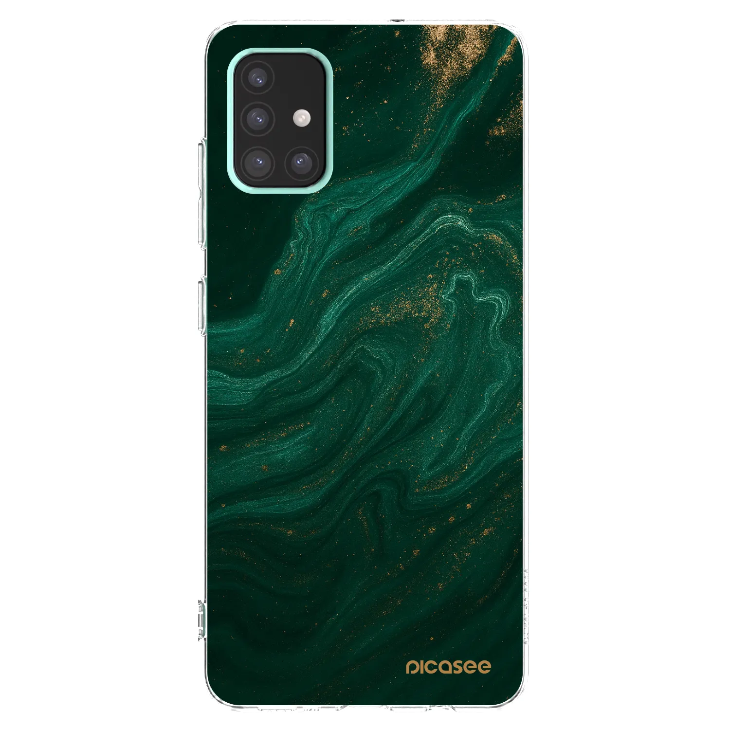 Picasee silikonski prozorni ovitek za Samsung Galaxy A51 A515F - Green