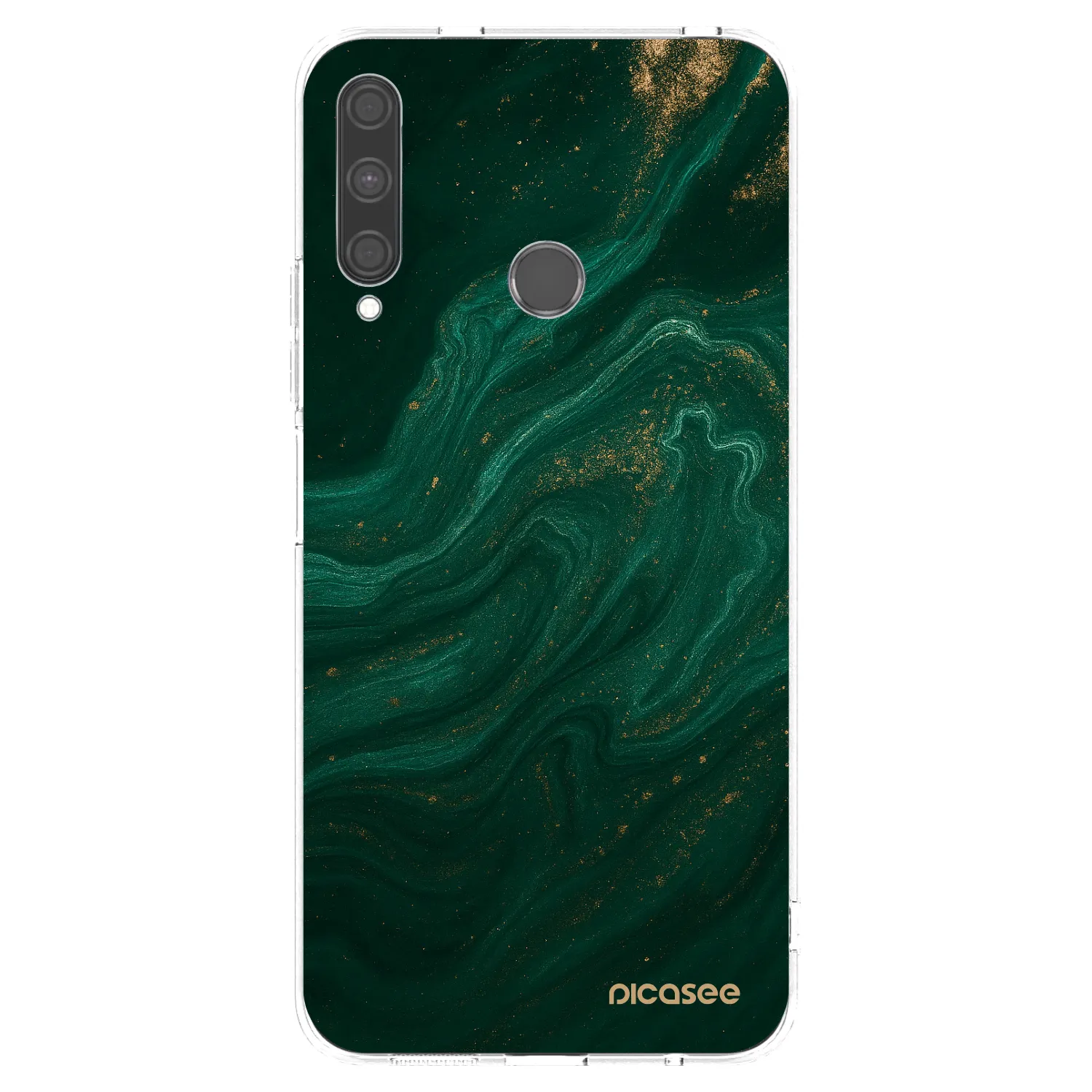 Picasee silikonski prozorni ovitek za Huawei P40 Lite E - Green