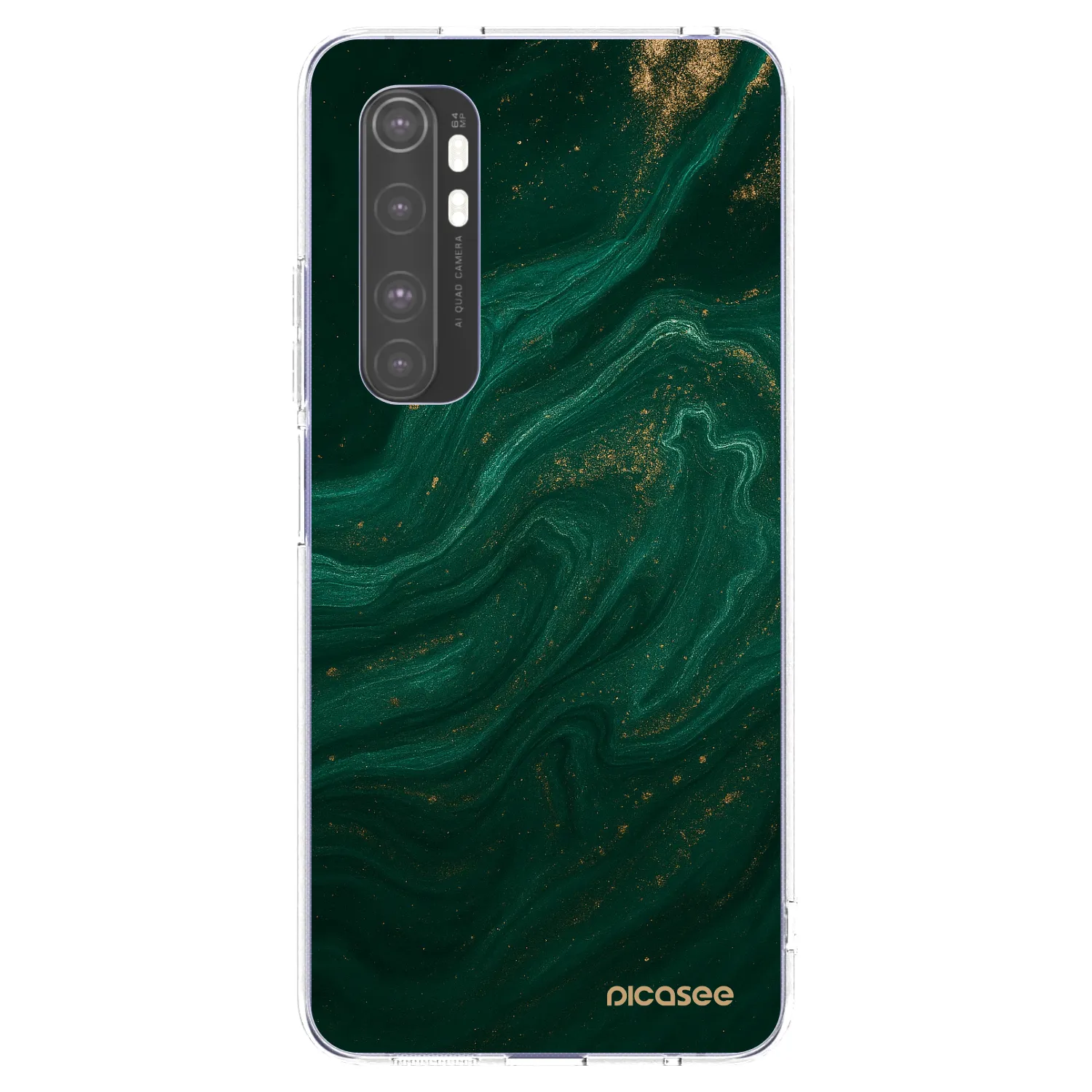 Picasee silikonski prozorni ovitek za Xiaomi Mi Note 10 Lite - Green