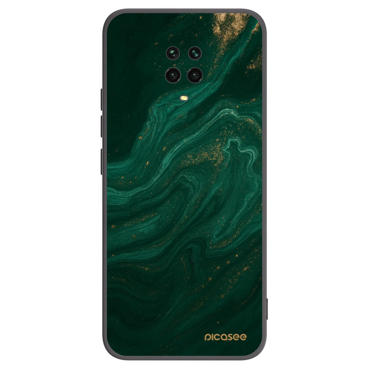 Picasee silikonski črni ovitek za Xiaomi Redmi Note 9S - Green