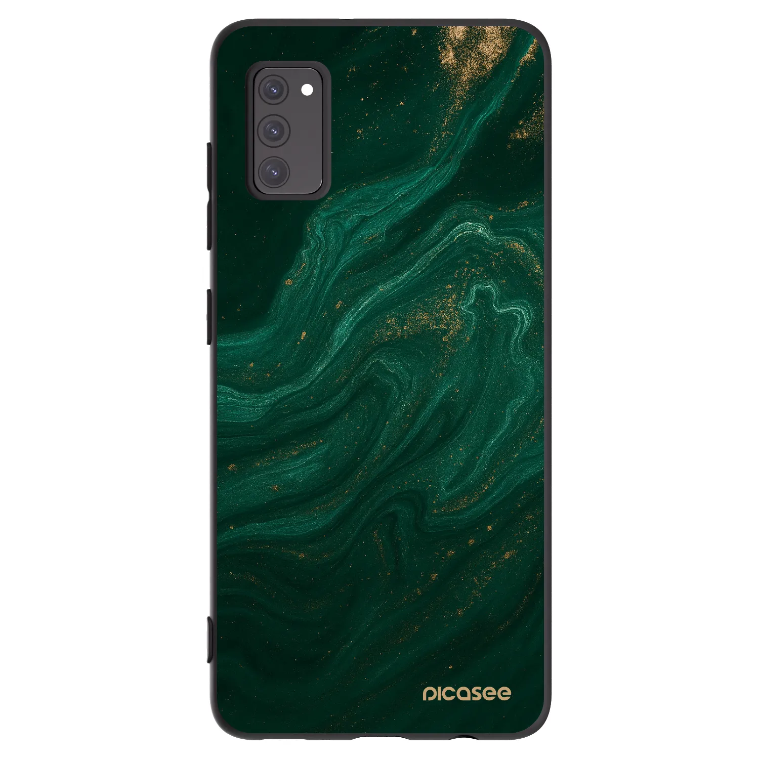 Picasee silikonski črni ovitek za Samsung Galaxy A41 A415F - Green