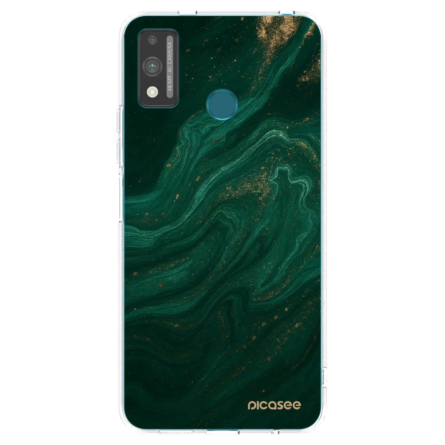 Picasee silikonski prozorni ovitek za Honor 9X Lite - Green