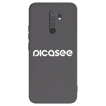 Picasee silikonski črni ovitek za Xiaomi Redmi 9 - Picasee - new logo - white