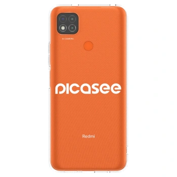 Picasee silikonski prozorni ovitek za Xiaomi Redmi 9C - Picasee - new logo - white