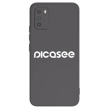 Picasee silikonski črni ovitek za Xiaomi Poco M3 - Picasee - new logo - white