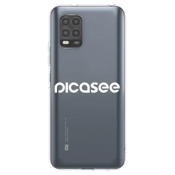 Picasee silikonski prozorni ovitek za Xiaomi Mi 10 Lite - Picasee - new logo - white