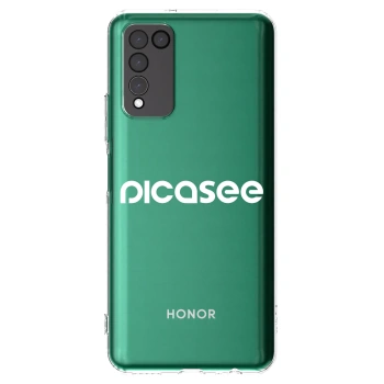 Picasee silikonski prozorni ovitek za Honor 10X Lite - Picasee - new logo - white