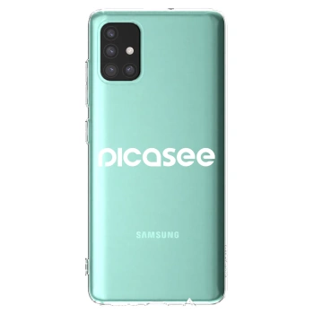 Picasee silikonski prozorni ovitek za Samsung Galaxy M51 M515F - Picasee - new logo - white
