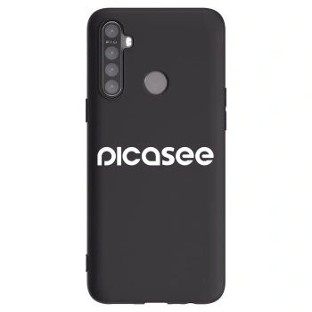 Picasee silikonski črni ovitek za Realme 6i - Picasee - new logo - white