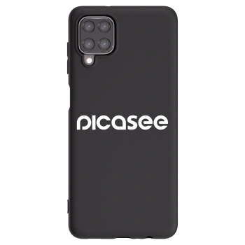 Picasee silikonski črni ovitek za Samsung Galaxy A12 A125F - Picasee - new logo - white
