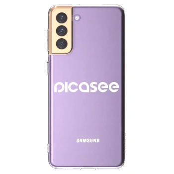 Picasee silikonski prozorni ovitek za Samsung Galaxy S21+ 5G G996F - Picasee - new logo - white