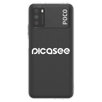 Picasee silikonski prozorni ovitek za Xiaomi Poco M3 - Picasee - new logo - white